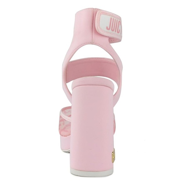 NWT Juicy Couture Women's Open Toe High Heel Dress Sandals with Ankle Strap - Picture 4 of 9